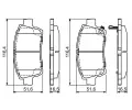 BOSCH Sada brzdovch destiek - kotouov brzda BO 0986424803, 0 986 424 803