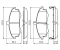 BOSCH Sada brzdovch destiek - kotouov brzda BO 0986424810, 0 986 424 810