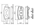 BOSCH Sada brzdovch destiek - kotouov brzda BO 0986424814, 0 986 424 814