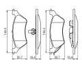 BOSCH Sada brzdovch destiek - kotouov brzda BO 0986424816, 0 986 424 816