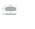BOSCH Sada brzdovch destiek - kotouov brzda BO 0986424817, 0 986 424 817