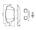 BOSCH Sada brzdovch destiek - kotouov brzda BO 0986424829, 0986424829