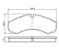 BOSCH Sada brzdovch destiek - kotouov brzda BO 0986424833, 0 986 424 833