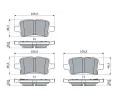 BOSCH Sada brzdovch destiek BO 0986424839, 0 986 424 839