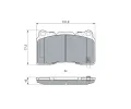 BOSCH Sada brzdovch destiek BO 0986424852, 0 986 424 852