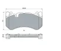 BOSCH Sada brzdovch destiek BO 0986424861, 0 986 424 861
