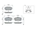 BOSCH Sada brzdovch destiek ‐ BO 0986424862