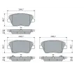 BOSCH Sada brzdovch destiek BO 0986424864, 0 986 424 864
