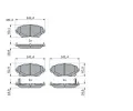 BOSCH Sada brzdovch destiek BO 0986424865, 0 986 424 865