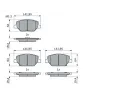 BOSCH Sada brzdovch destiek BO 0986424869, 0 986 424 869