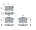 BOSCH Sada brzdovch destiek BO 0986424870, 0 986 424 870