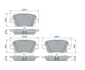 BOSCH Sada brzdovch destiek BO 0986424872, 0 986 424 872