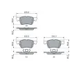 BOSCH Sada brzdovch destiek BO 0986424885, 0 986 424 885