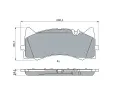BOSCH Sada brzdovch destiek BO 0986424886, 0 986 424 886