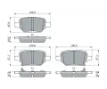 BOSCH Sada brzdových destiček BO 0986424895, 0 986 424 895
