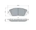 Sada brzdovch destiek BOSCH ‐ BO 0986424899