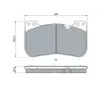 BOSCH Sada brzdovch destiek BO 0986424921, 0 986 424 921