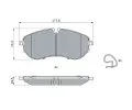 BOSCH Sada brzdovch destiek BO 0986424931, 0 986 424 931