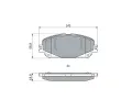 BOSCH Sada brzdovch destiek BO 0986424939, 0 986 424 939