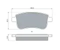 BOSCH Sada brzdovch destiek BO 0986424942, 0 986 424 942