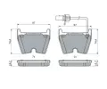 BOSCH Sada brzdovch destiek BO 0986424949, 0 986 424 949