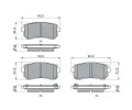 BOSCH Sada brzdovch destiek BO 0986424956, 0 986 424 956