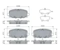 BOSCH Sada brzdovch destiek BO 0986424963, 0 986 424 963