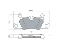 BOSCH Sada brzdovch destiek BO 0986424971, 0 986 424 971