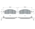 BOSCH Sada brzdovch destiek BO 0986424973, 0 986 424 973
