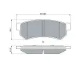 BOSCH Sada brzdovch destiek BO 0986460007, 0 986 460 007