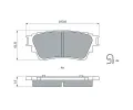 BOSCH Sada brzdovch destiek BO 0986460008, 0 986 460 008