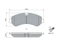 BOSCH Sada brzdovch destiek BO 0986460013, 0 986 460 013
