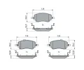 BOSCH Sada brzdovch destiek BO 0986460015, 0 986 460 015