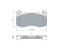 BOSCH Sada brzdových destiček BO 0986460024, 0 986 460 024