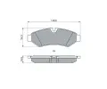 BOSCH Sada brzdovch destiek BO 0986460026, 0 986 460 026
