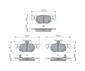 BOSCH Sada brzdovch destiek BO 0986460027, 0 986 460 027