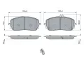 BOSCH Sada brzdovch destiek BO 0986460035, 0 986 460 035