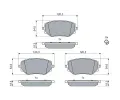 BOSCH Sada brzdovch destiek BO 0986460063, 0 986 460 063