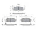 BOSCH Sada brzdovch destiek BO 0986460069, 0 986 460 069