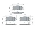 BOSCH Sada brzdovch destiek BO 0986460070, 0 986 460 070