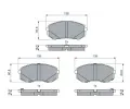 BOSCH Sada brzdovch destiek BO 0986460077, 0 986 460 077
