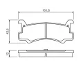 BOSCH Sada brzdovch destiek - kotouov brzda BO 0986460080, 0 986 460 080