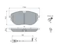 BOSCH Sada brzdovch destiek BO 0986460082, 0 986 460 082