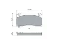 BOSCH Sada brzdovch destiek BO 0986460084, 0 986 460 084