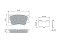 BOSCH Sada brzdových destiček BO 0986460119, 0 986 460 119