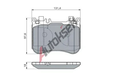 BOSCH Sada brzdovch destiek BO 0986460124, 0 986 460 124