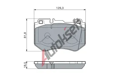 BOSCH Sada brzdových destiček BO 0986460127, 0 986 460 127 BOSCH Sada brzdových destiček BO 0986460127, 0 986 460 127