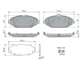 BOSCH Sada brzdových destiček BO 0986460129, 0 986 460 129