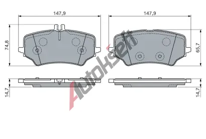 BOSCH Sada brzdových destiček BO 0986460167, 0 986 460 167 BOSCH Sada brzdových destiček BO 0986460167, 0 986 460 167