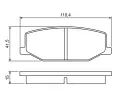 BOSCH Sada brzdovch destiek - kotouov brzda BO 0986460935, 0 986 460 935